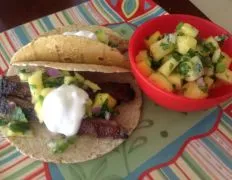 Citrus Skirt Steak And Pineapple Salsa