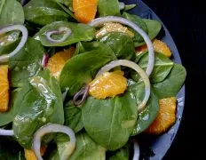 Citrusy Spinach Salad with Fresh Oranges