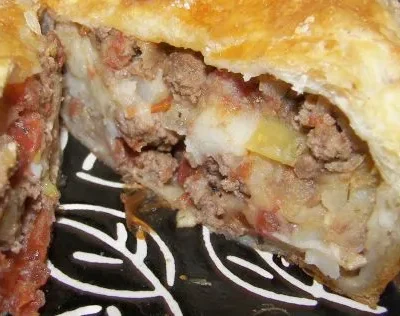 Classic British Beef and Potato Picnic Pie