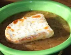 Classic French Onion Soup with a Three-Onion Twist