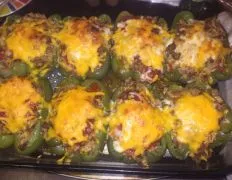 Classic Rice & Beef Stuffed Bell Peppers