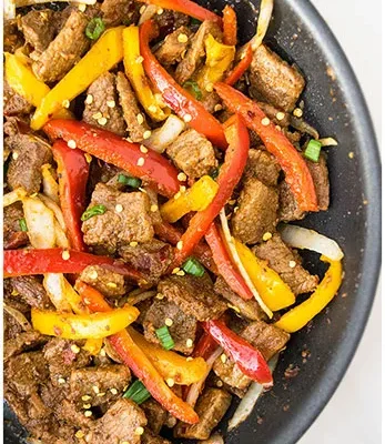 Cocoa Spiced Beef Stir Fry