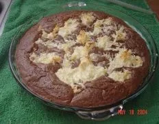 Coconut Brownie Pie