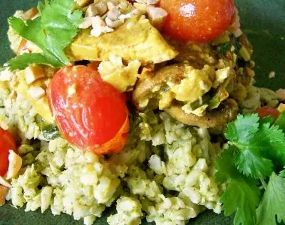 Coconut Curried Tofu With Green