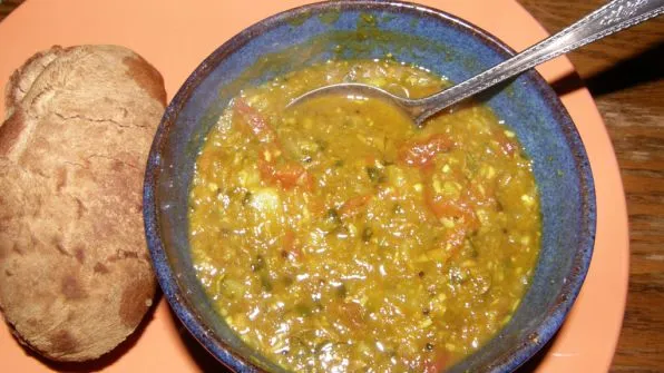 Coconut Infused Spicy Lentil Curry Soup Recipe