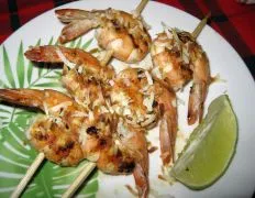 Coconut Lime Shrimp Skewers