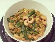 Coconut Red Lentils With Spinach
