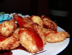 Coconut Shrimp With Guava Sweet And Sour Sauce