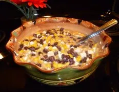 Corn And Black Bean Salsa With Feta Cheese