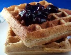 Cornmeal Sourdough Waffles