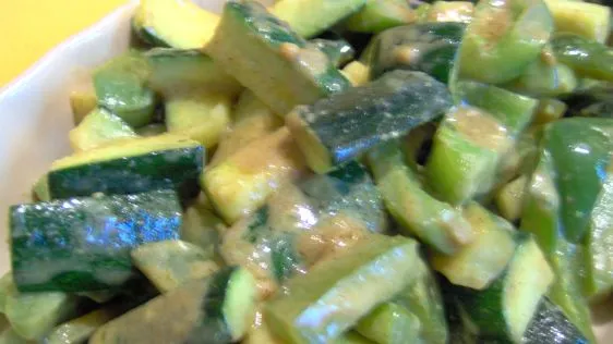Courgette And Green Pepper Sabzi Tori Aur