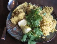 Couscous With Fresh Cilantro And Lemon Juice