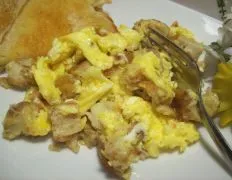 Crab Cake & Egg Scramble