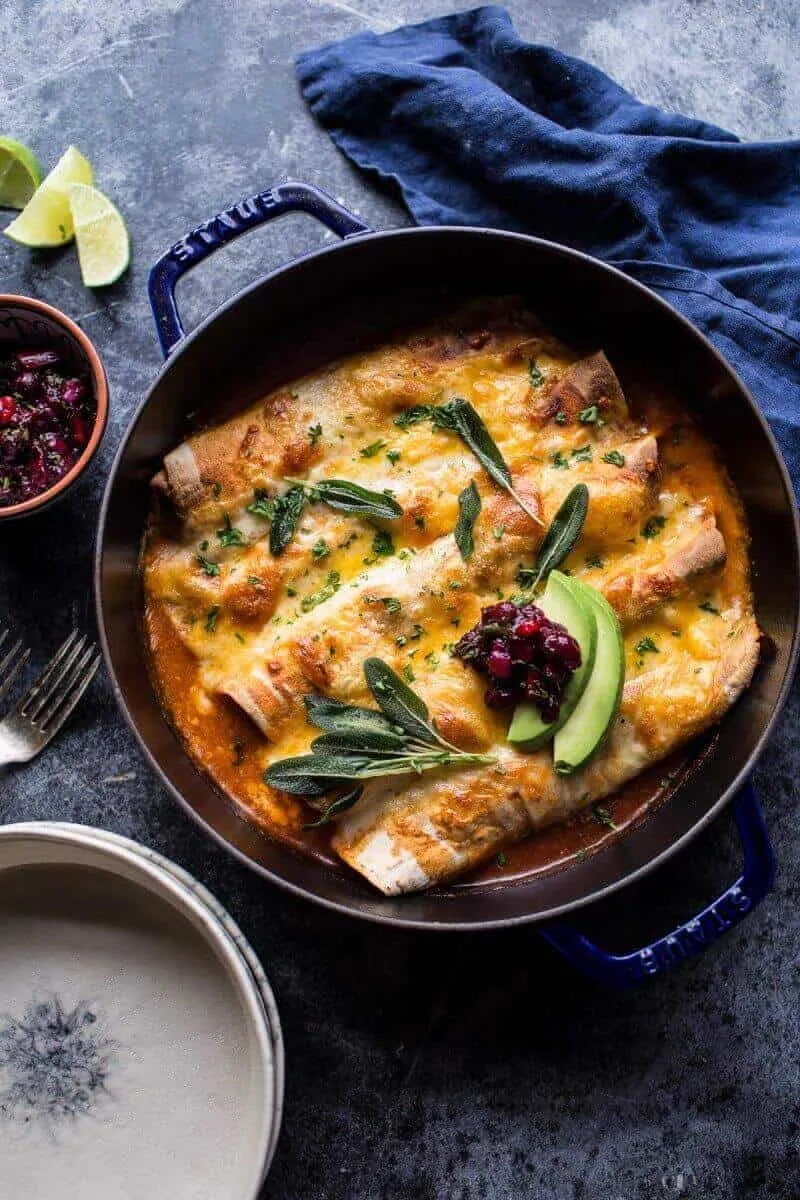 Cran Turkey Enchiladas