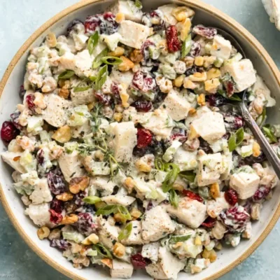 Cranberries And Chicken Salad