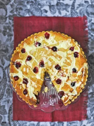 Cranberry And Almond Bakewell Tart