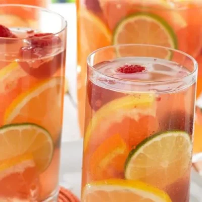 Cranberry And Strawberry Sangria