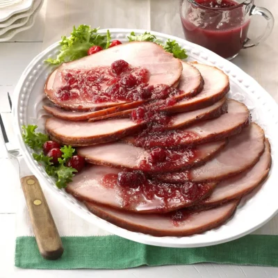 Cranberry Glazed Ham