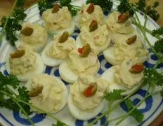 Cream Cheese And Olive Deviled Eggs