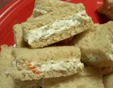 Cream Cheese And Olive Party Sandwiches