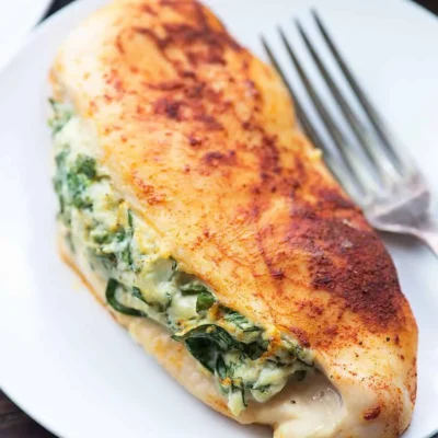 Cream Cheese Spinach Stuffed Chicken Rolls