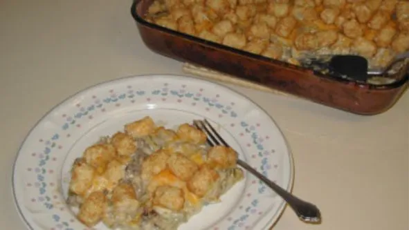 Cream Of Chicken Tater Tot Casseroel