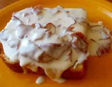 Creamed Chipped Dried Beef On Toast Or Waffles