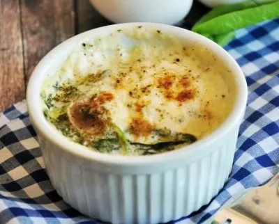 Creamy Baked Eggs For Two