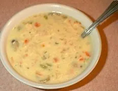 Creamy Chicken- Pasta Soup