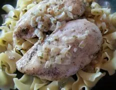 Creamy Chicken Tarragon With Egg Noodles