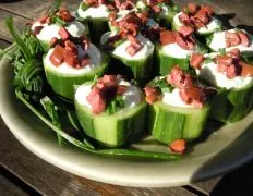 Creamy Chive Cucumber Cups