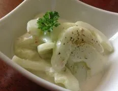 Creamy Cucumber Salad With Tangy Sour Cream Dressing