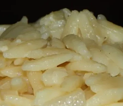 Creamy Garlic- Parmesan Orzo