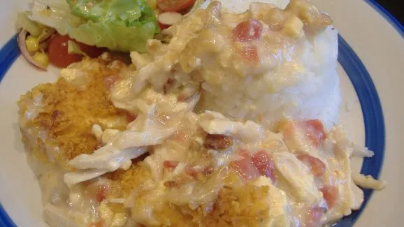 Creamy Mexican Chicken & Rice Casserole