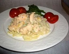 Creamy Salmon On Pasta