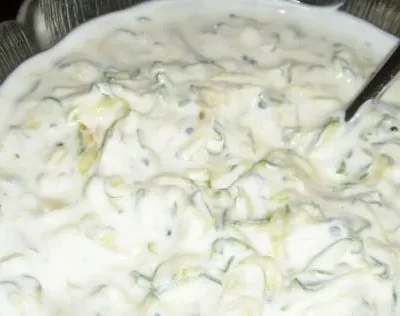 Creamy Zucchini Yogurt Dip - A Refreshing Side Dish Recipe