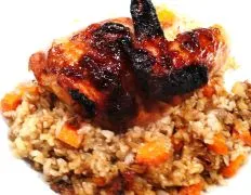 Crispy Chicken A Lorange And Brown Rice