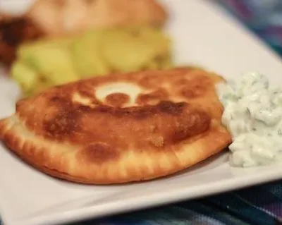 Crispy Chickpea Samosas With Cooling Raita Dip