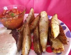 Crispy Chili-Infused Potato Wedges With Spicy Dip Recipe