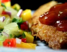 Crispy Coconut Chicken With Mango Salsa