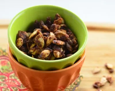 Crispy Honey-Chili Roasted Pumpkin Seeds