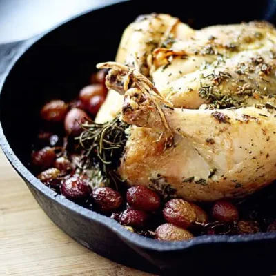 Crispy Roast Chicken With Riesling