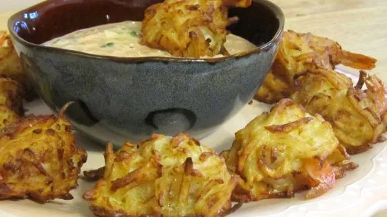 Crispy Shrimp Bundles With A Smokey Dipping