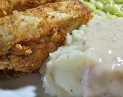 Crispy Southern-Style Fried Chicken With Creamy Milk Gravy