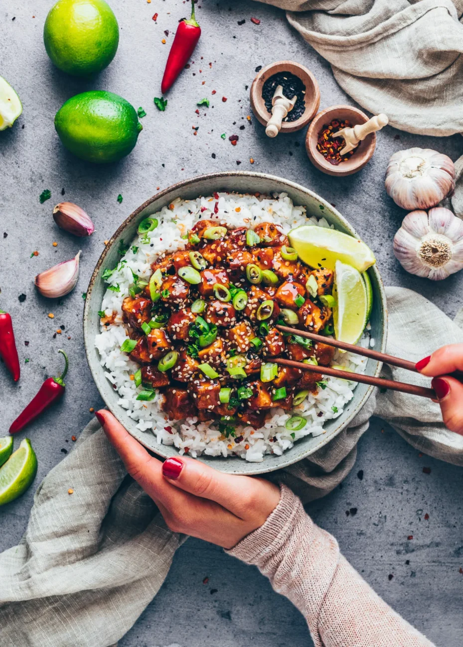 Crispy Sticky Chinese Chicken or Tofy Recipe