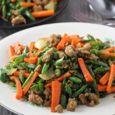 Crispy Stir-Fried Green Beans and Carrots Recipe