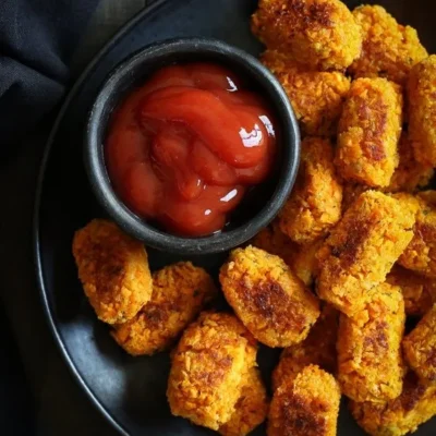 Crispy Sweet Potato and Carrot Tater Tots Recipe