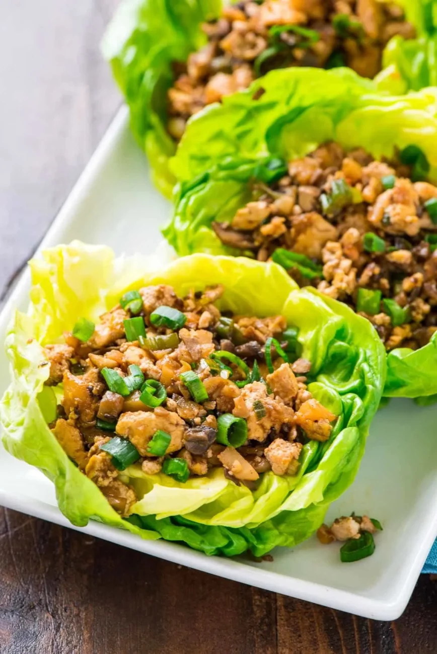 Crispy Szechuan Chicken or Tofu Lettuce Wraps