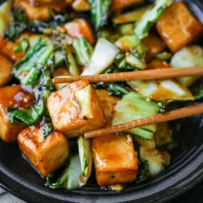 Crispy Tofu And Fresh Bok Choy Stir-Fry Recipe