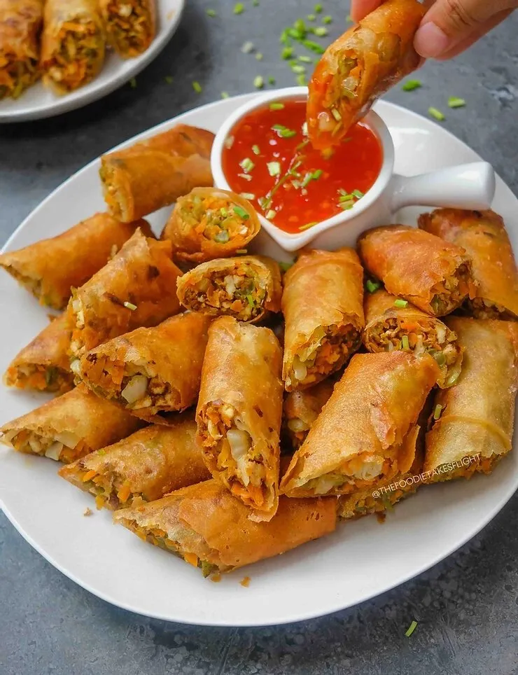Crispy Vegetarian Spring Rolls – Lumpiang Shanghai Style